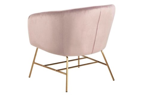 Fotel Ramsey VIC dusty rose/gold
