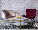 Fotel Ramsey VIC dusty rose/gold