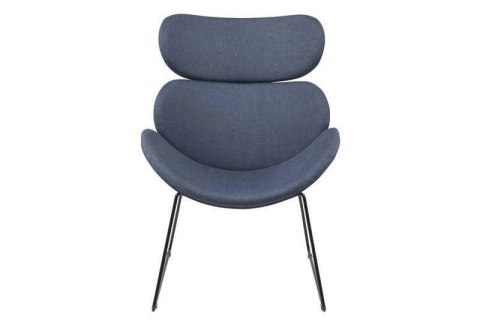 Fotel Cazar Dark Blue czarna podstawa