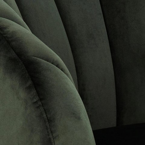 Fotel Daniella Dark Green złote nogi