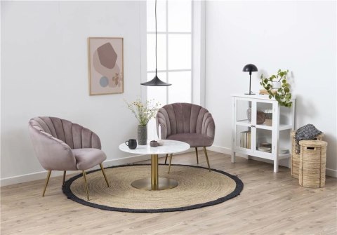 Fotel Daniella Dark Green złote nogi