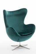 Fotel Jajo Velvet zielony ciemny