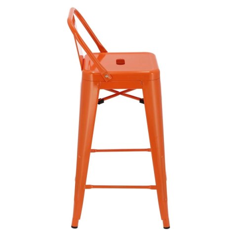 Hoker Paris Back short 66cm pomaranczowy insp. Tolix