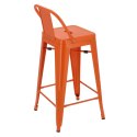 Hoker Paris Back short 66cm pomaranczowy insp. Tolix
