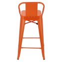 Hoker Paris Back short 66cm pomaranczowy insp. Tolix