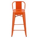 Hoker Paris Back short 66cm pomaranczowy insp. Tolix