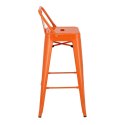 Hoker Paris Back short 75cm orange insp. Tolix
