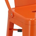 Hoker Paris Back short 75cm orange insp. Tolix