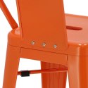 Hoker Paris Back short 75cm orange insp. Tolix