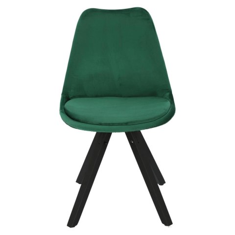Krzesło Norden Star Square black Velvet zielone