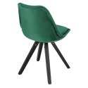 Krzesło Norden Star Square black Velvet zielone