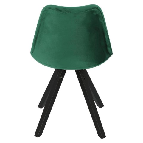 Krzesło Norden Star Square black Velvet zielone