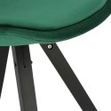 Krzesło Norden Star Square black Velvet zielone