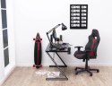 Fotel biurowy Cobblestone czarny czerwon y