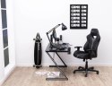 Fotel biurowy Cobblestone czarny szary