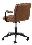 Fotel biurowy Cosmo Arm Vintage brązowy