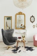 Fotel Jajo Velvet Gold czarny