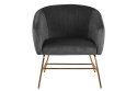 Fotel Ramsey VIC szary/gold