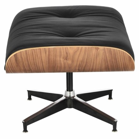 Fotel Vip z podnóżkiem czarny/walnut /standard base