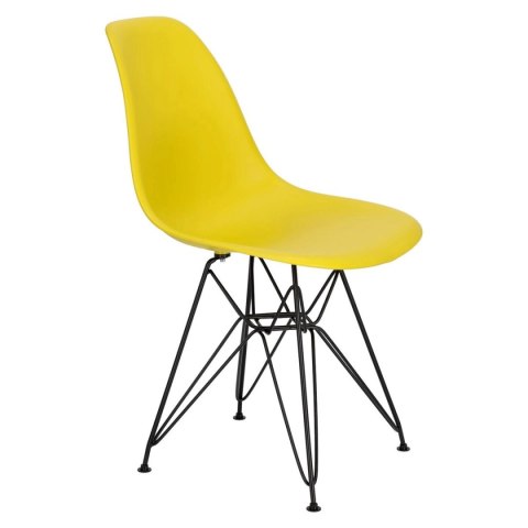 Krzesło P016 PP Black żółty