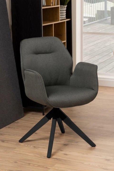 Krzesło obrotowe Aura dark grey /black auto return