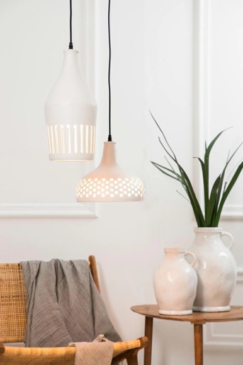 Lampa wisząca Twinkle ceramiczna biała