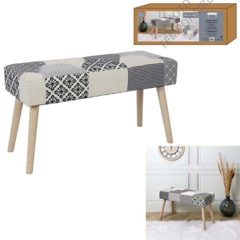 Ławka Paquet Patchwork szara