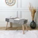 Ławka Paquet Patchwork szara