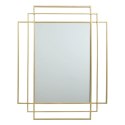 Lustro Art Deco złote prostokątne
