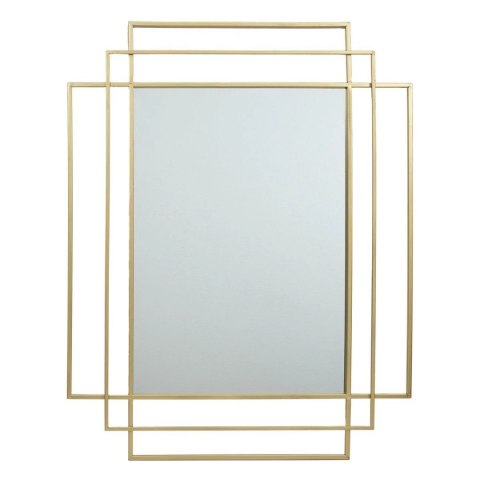 Lustro Art Deco złote prostokątne