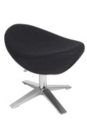 Podnóżek Jajo Soft wełna czarny JA-2704