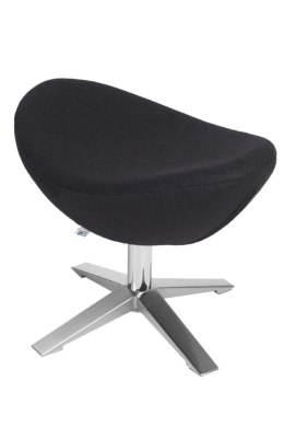 Podnóżek Jajo Soft wełna czarny JA-2704