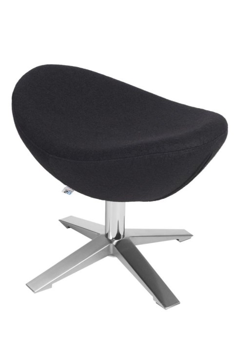 Podnóżek Jajo Soft wełna czarny JA-2704