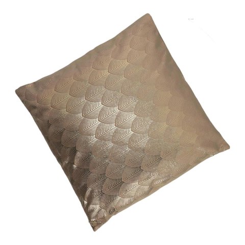 Poduszka Velvet Łuska beżowa 45x45cm