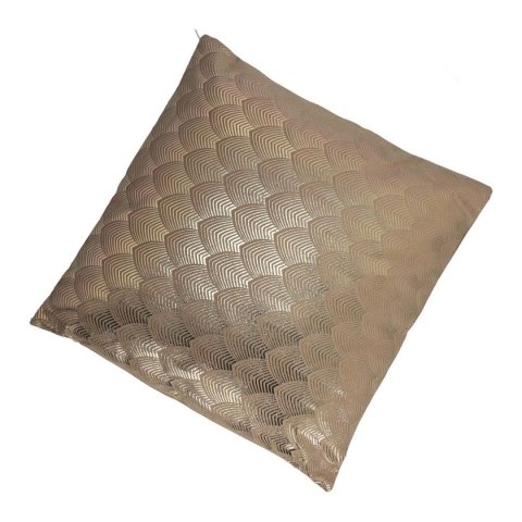 Poduszka Velvet Łuska beżowa 45x45cm