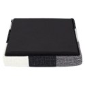 Pufa Intesi Vels Patchwork czarna/ szara