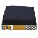 Pufa Intesi Vels Patchwork czarna/kolory