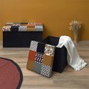 Pufa Intesi Vels Patchwork czarna/kolory