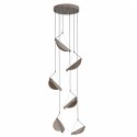 Lampa wisząca NAMI-6 - kaskadowa ledowa, szary szczotkowany 240 cm