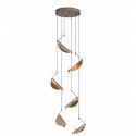 Lampa wisząca NAMI-6 - kaskadowa ledowa, szary szczotkowany 240 cm