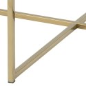 Stolik kawowy Alisma okrągły Gold/black marble
