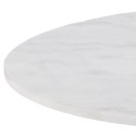 Stolik kawowy Corby 80cm marmur/ srebrny