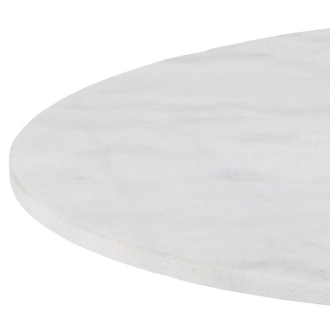 Stolik kawowy Corby 80cm marmur/ srebrny