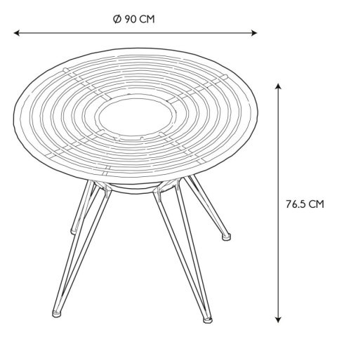 Stół Surabaya okrągły 90cm