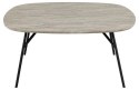 Stolik kawowy Caracas 90x90cm szary marmur