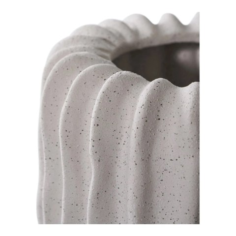 Doniczka/osłonka ceramiczna Lamell szara