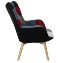 Fotel Uszak szeroki patchwork
