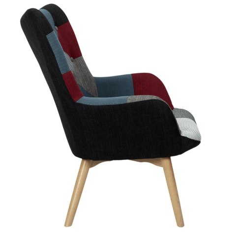 Fotel Uszak szeroki patchwork