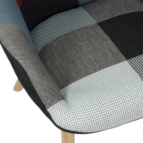 Fotel Uszak szeroki patchwork