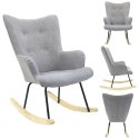 Fotel bujany Helsinki szary